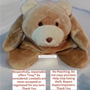 JUMBO NWOT VINTAGE GUND SNUFFLES EXCELLENT RARE SIZE